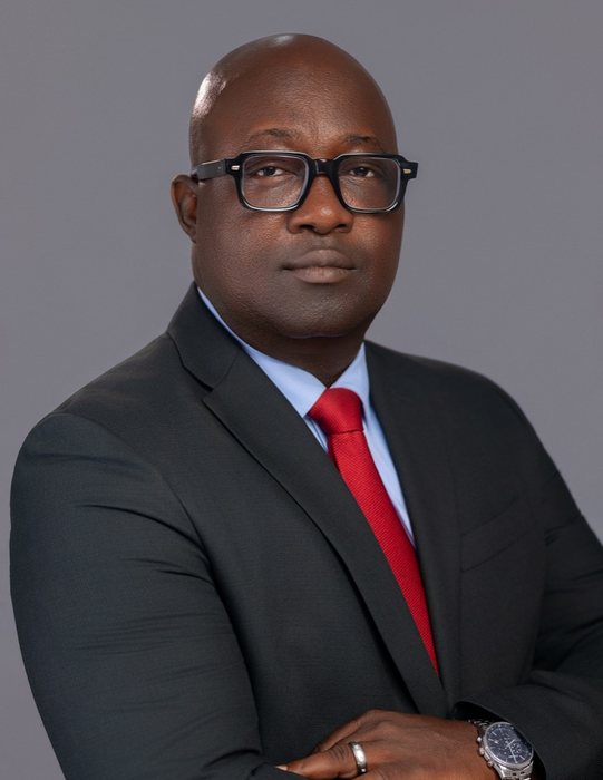 Frank Quarshie Djagbletey in a suit