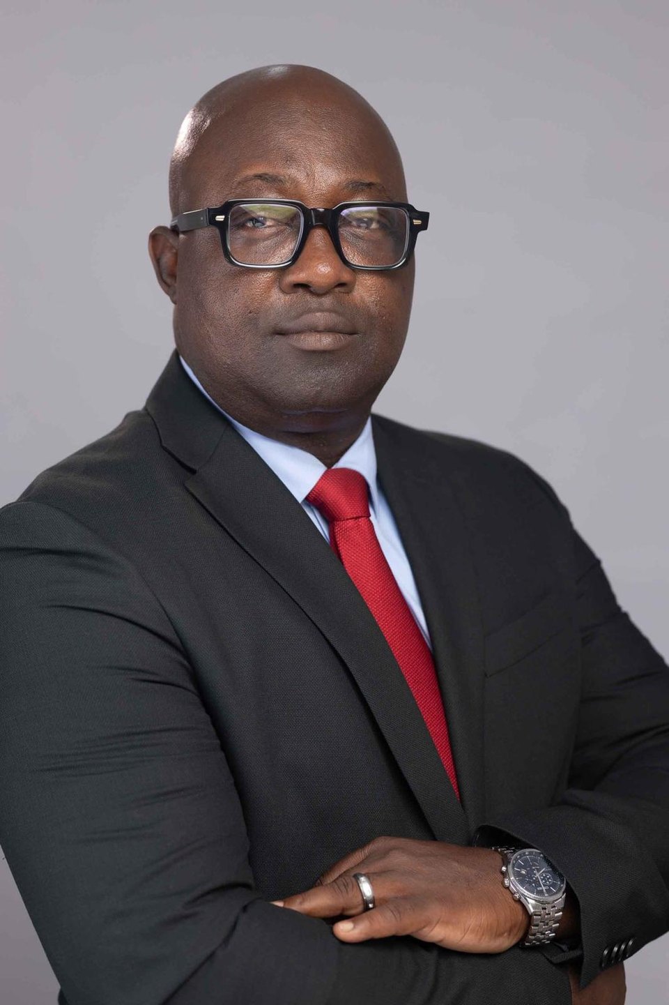 Frank Quarshie Djagbletey in a suit